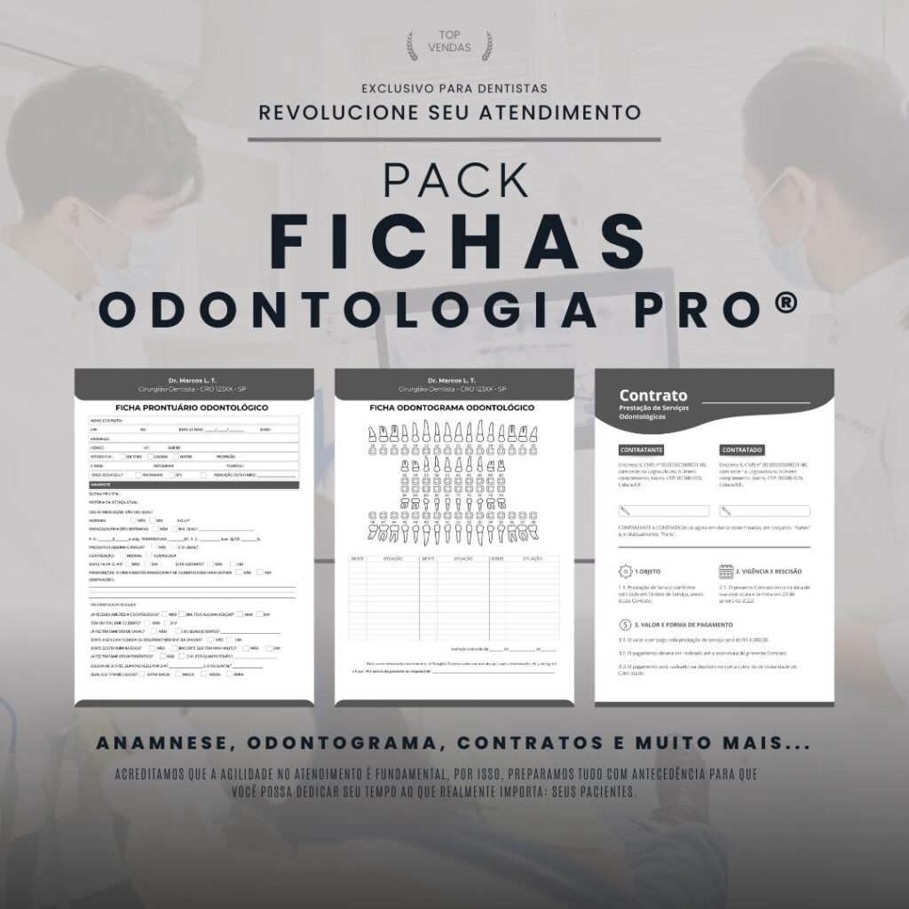 Aprimore seus conhecimentos com o Pack Fichas Odontologia Pro®