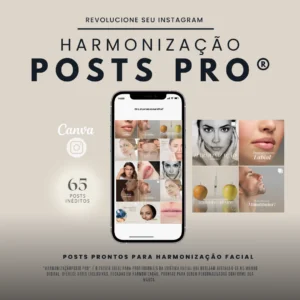 Harmonização Posts Pro Full Face academy - posts para harmonização facial para personalizar canva